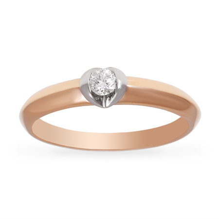 Кольцо, золото, бриллиант, 1439860М